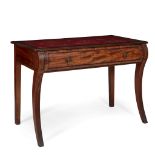 REGENCY MAHOGANY AND INLAID LIBRARY TABLE 19TH CENTURY WITH ALTERATIONS