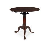 GEORGE III MAHOGANY BIRDCAGE TRIPOD TEA TABLE 18TH CENTURY