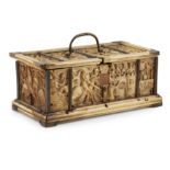 Y ◆ RARE AND IMPORTANT FRENCH GOTHIC IVORY COMPOSITE CASKET CIRCA 1330