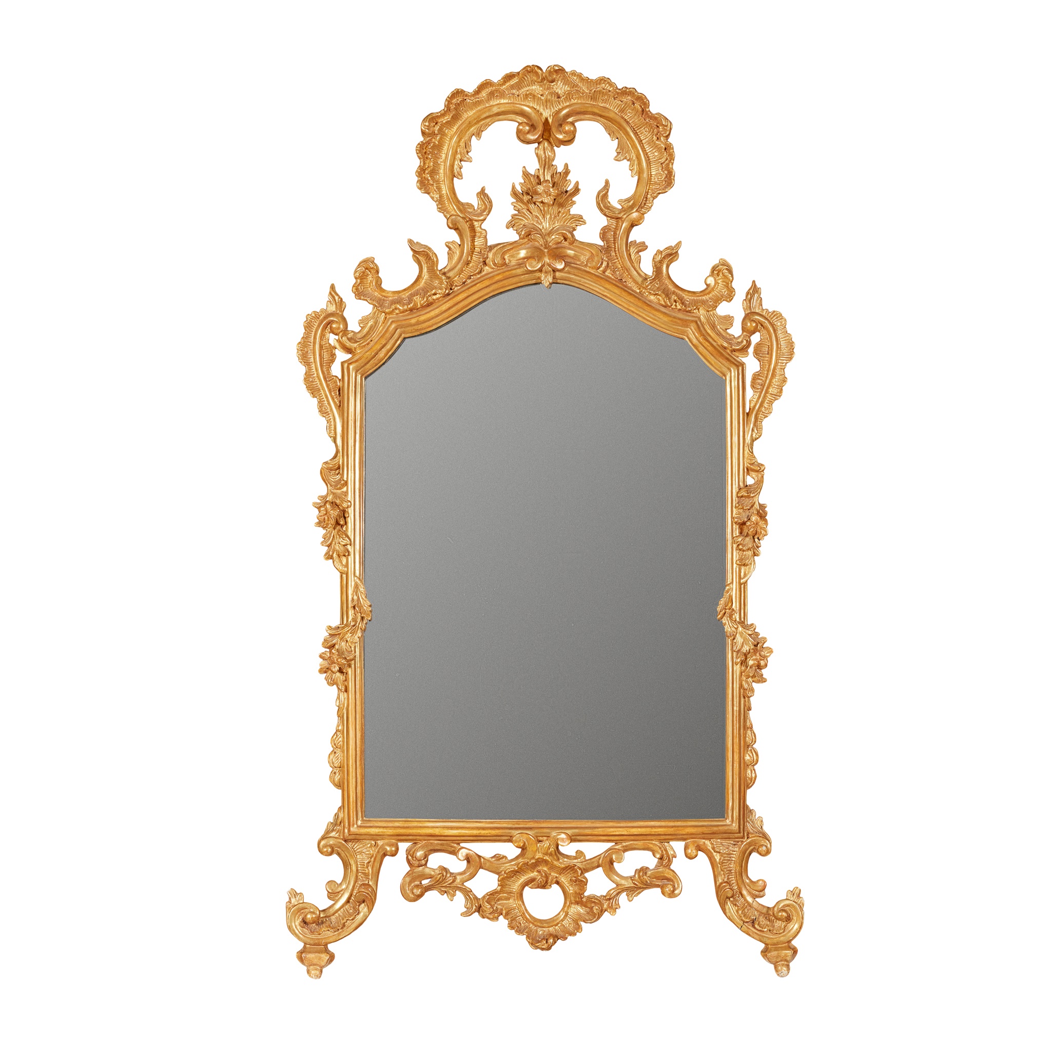 LATE GEORGE II GILTWOOD MIRROR MID 18TH CENTURY