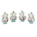 FOUR CHELSEA VASES REPRESENTING THE SEASONS LATE 18TH CENTURY
