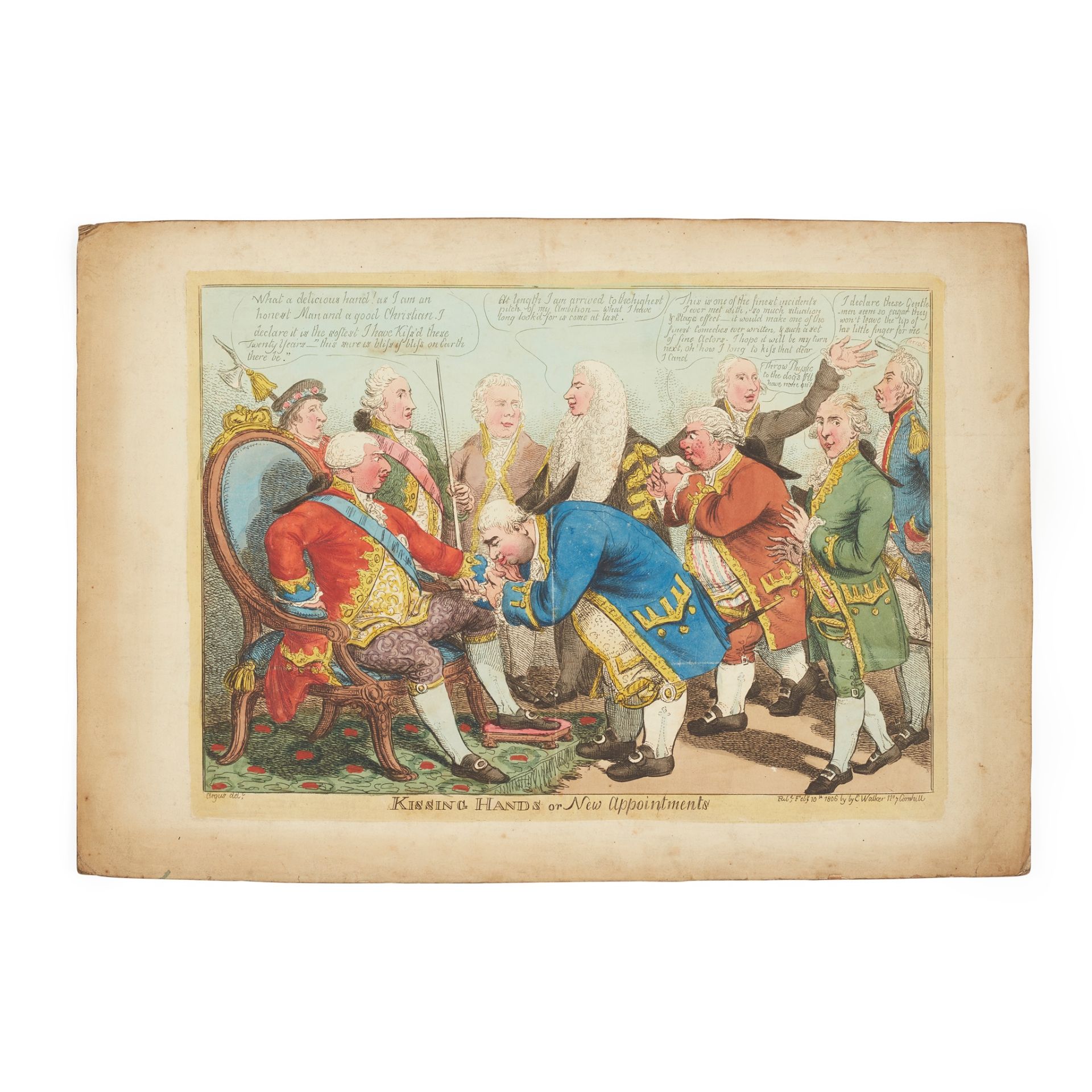 COLLECTION OF SATIRICAL ENGRAVINGS, JAMES GILLRAY AND OTHERS EARLY 19TH CENTURY - Image 13 of 14