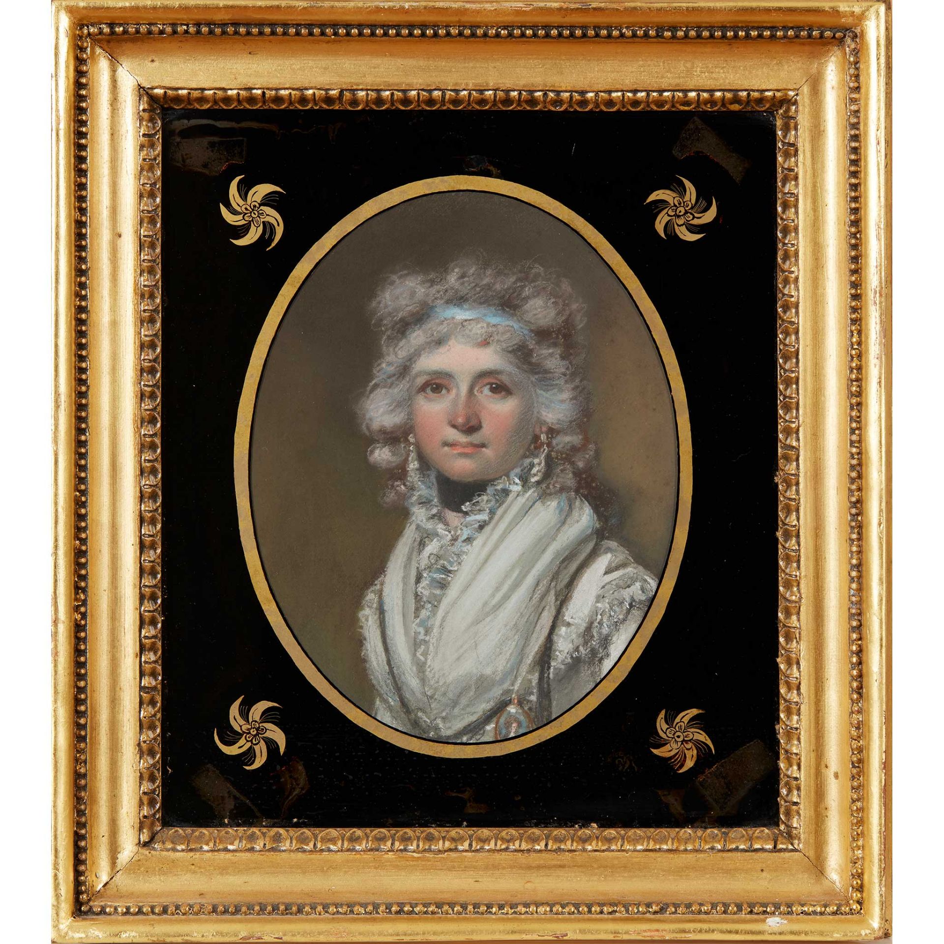 ENGLISH SCHOOL, EARLY 19TH CENTURY PORTRAIT OF MR CHARLES CLARK, HALF-LENGTH IN A BLUE JACKET; AND - Bild 3 aus 4