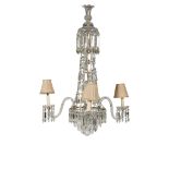 REGENCY CUT GLASS CHANDELIER EARLY 19TH CENTURY