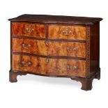 GEORGE III STYLE MAHOGANY SERPENTINE COMMODE EARLY 20TH CENTURY