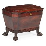 GEORGE III MAHOGANY CELLARETTE EARLY 19TH CENTURY