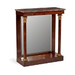 Y REGENCY ROSEWOOD AND PARCEL GILT CONSOLE TABLE EARLY 19TH CENTURY