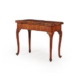 GEORGE II WALNUT CARD TABLE MID 18TH CENTURY