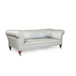 HOWARD & SONS CHESTERFIELD SOFA EARLY 20TH CENTURY