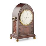 REGENCY MAHOGANY BRACKET CLOCK, GOODMAN, KENTISH TOWN EARLY 19TH CENTURY