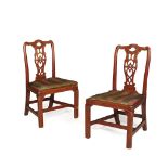 PAIR OF GEORGE III MAHOGANY SIDE CHAIRS 18TH CENTURY