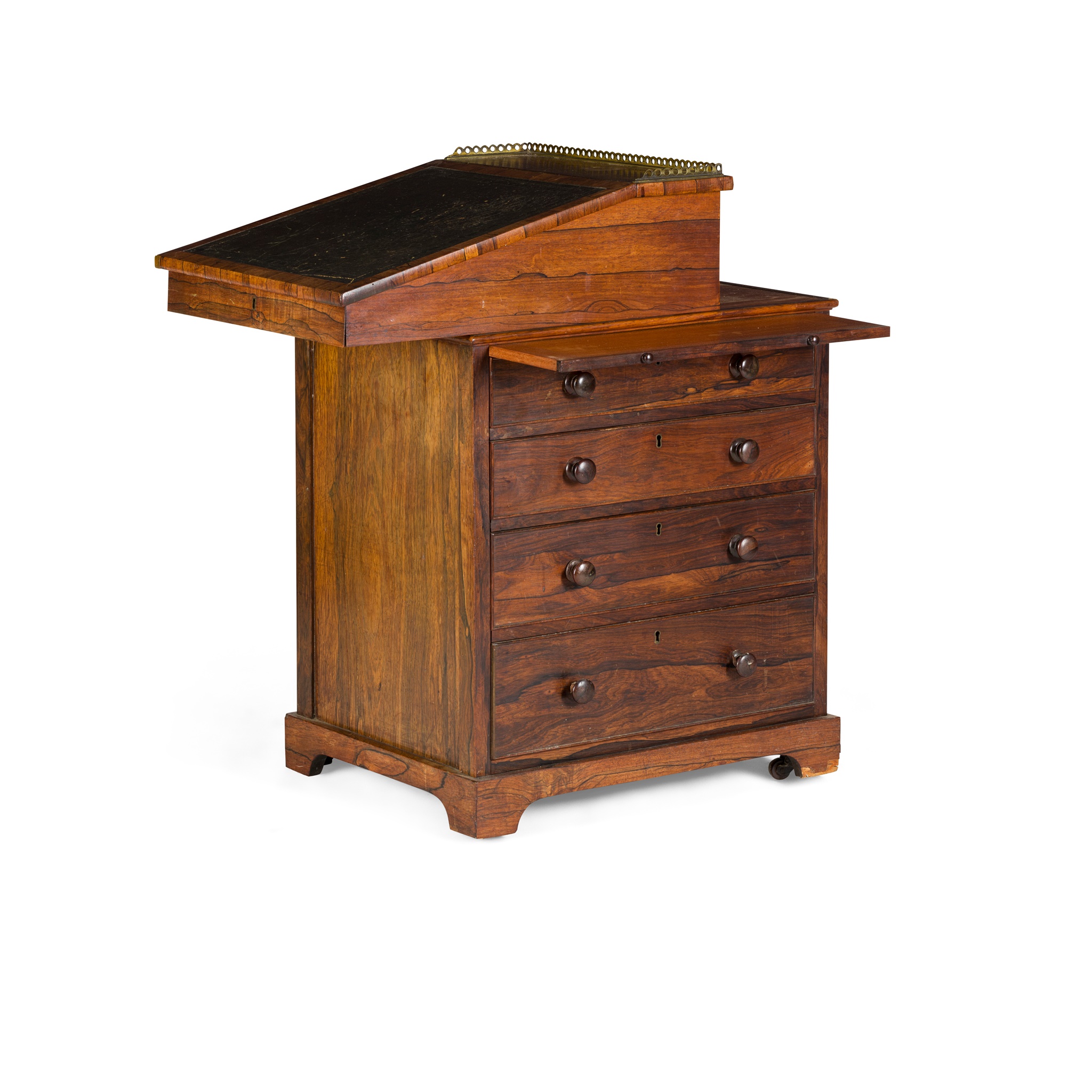 Y REGENCY ROSEWOOD DAVENPORT, IN THE MANNER OF GILLOWS EARLY 19TH CENTURY - Image 2 of 2