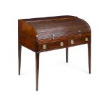 GEORGE III MAHOGANY TAMBOUR DESK 18TH CENTURY