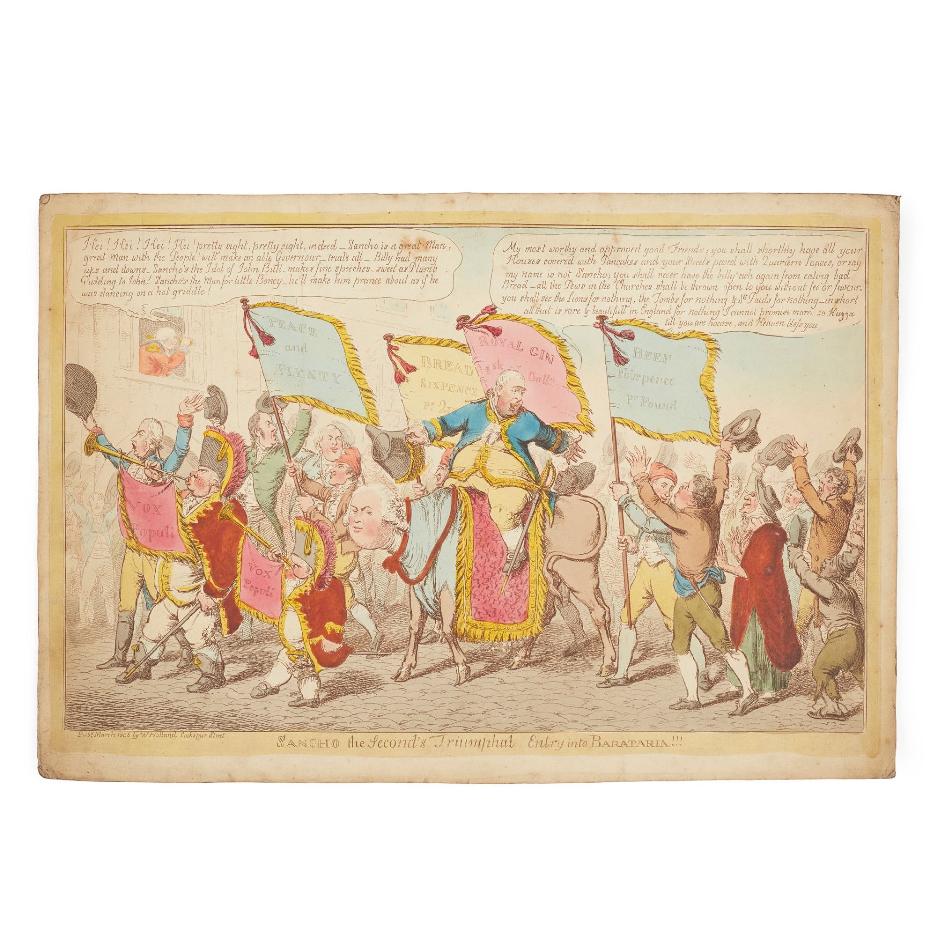 COLLECTION OF SATIRICAL ENGRAVINGS, JAMES GILLRAY AND OTHERS EARLY 19TH CENTURY - Image 4 of 14