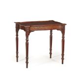 GEORGE III STYLE MAHOGANY TEA TABLE EARLY 20TH CENTURY