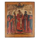 RUSSIAN ICON OF ST JOHN CHRYSOSTOMOS 19TH CENTURY