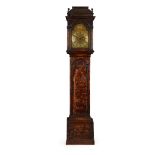 GEORGE III BLACK JAPANNED LONGCASE CLOCK, BY WILLIAM BARON, LONDON MID 18TH CENTURY