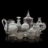COLLECTION OF CUT GLASS 19TH/ 20TH CENTURY