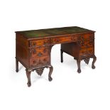 CHIPPENDALE REVIVAL MAHOGANY DESK LATE 19TH CENTURY