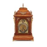 OAK BRACKET CLOCK, WINTERHALDER & HOFMEIER LATE 19TH CENTURY