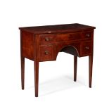 LATE GEORGE III MAHOGANY DRESSING TABLE EARLY 19TH CENTURY