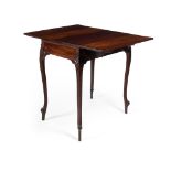 GEORGE III FLAME MAHOGANY PEMBROKE TABLE MID 18TH CENTURY