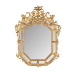 FINE FRENCH LOUIS XIV STYLE GILTWOOD MIRROR 19TH CENTURY