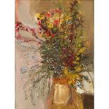 § JOAN EARDLEY R.S.A (SCOTTISH 1921-1963) JAR OF SUMMER FLOWERS, 1963