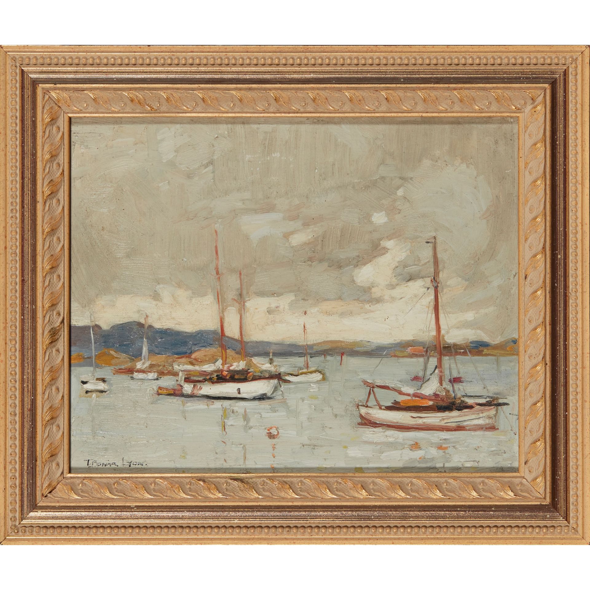 § THOMAS BONAR LYON (1873-1955) MOORED YACHTS - Bild 2 aus 3