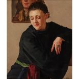 § JOHN AUBREY (ISABELLA MARGARET CHALMERS) R.S.A. (SCOTTISH 1909-1985) PORTRAIT OF A LADY