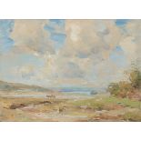 § WILLIAM MILLER FRAZER R.S.A. (SCOTTISH 1864-1961) CLOUDS OVER THE ESTUARY