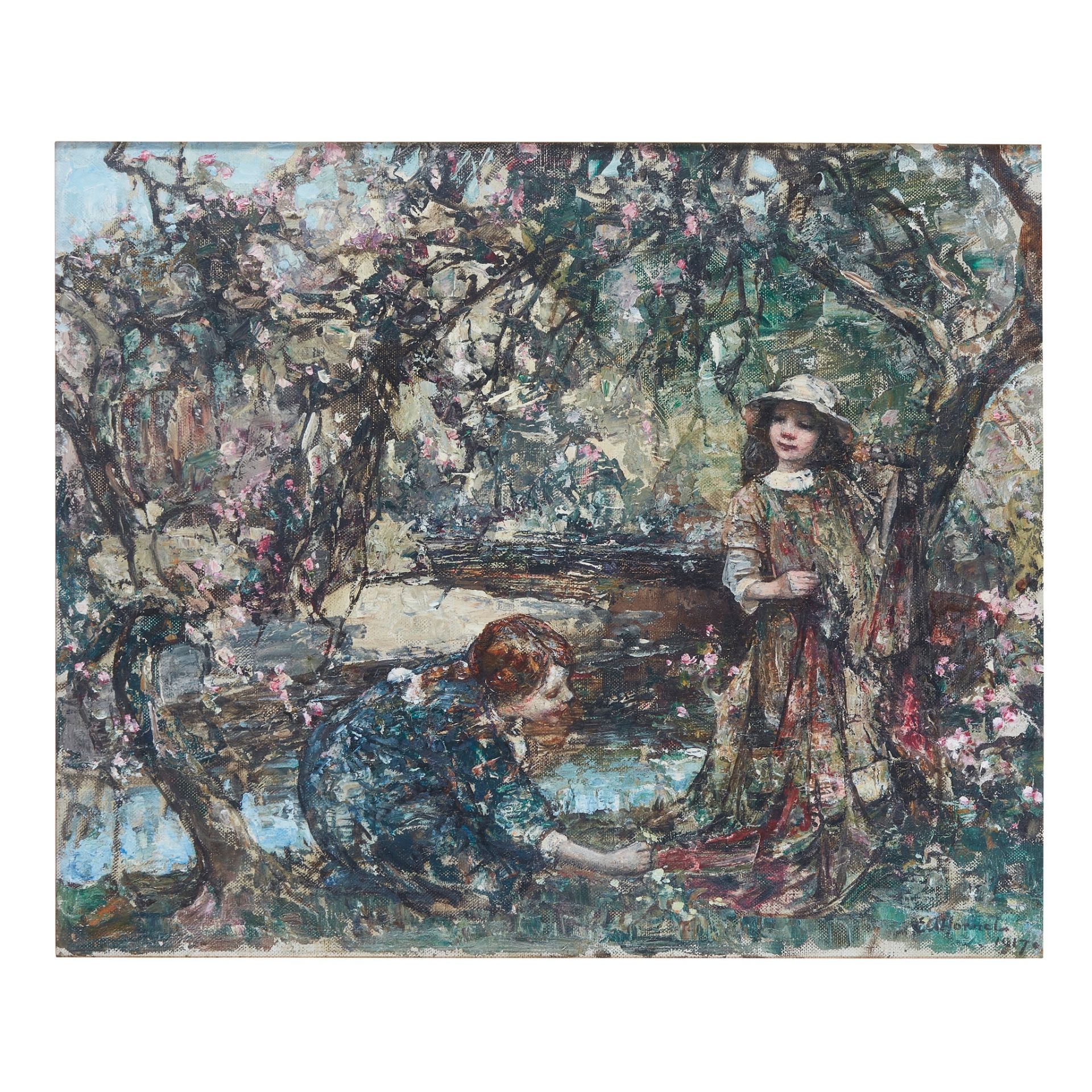 Edward Atkinson Hornel (Scottish 1864-1933) Blossom-time