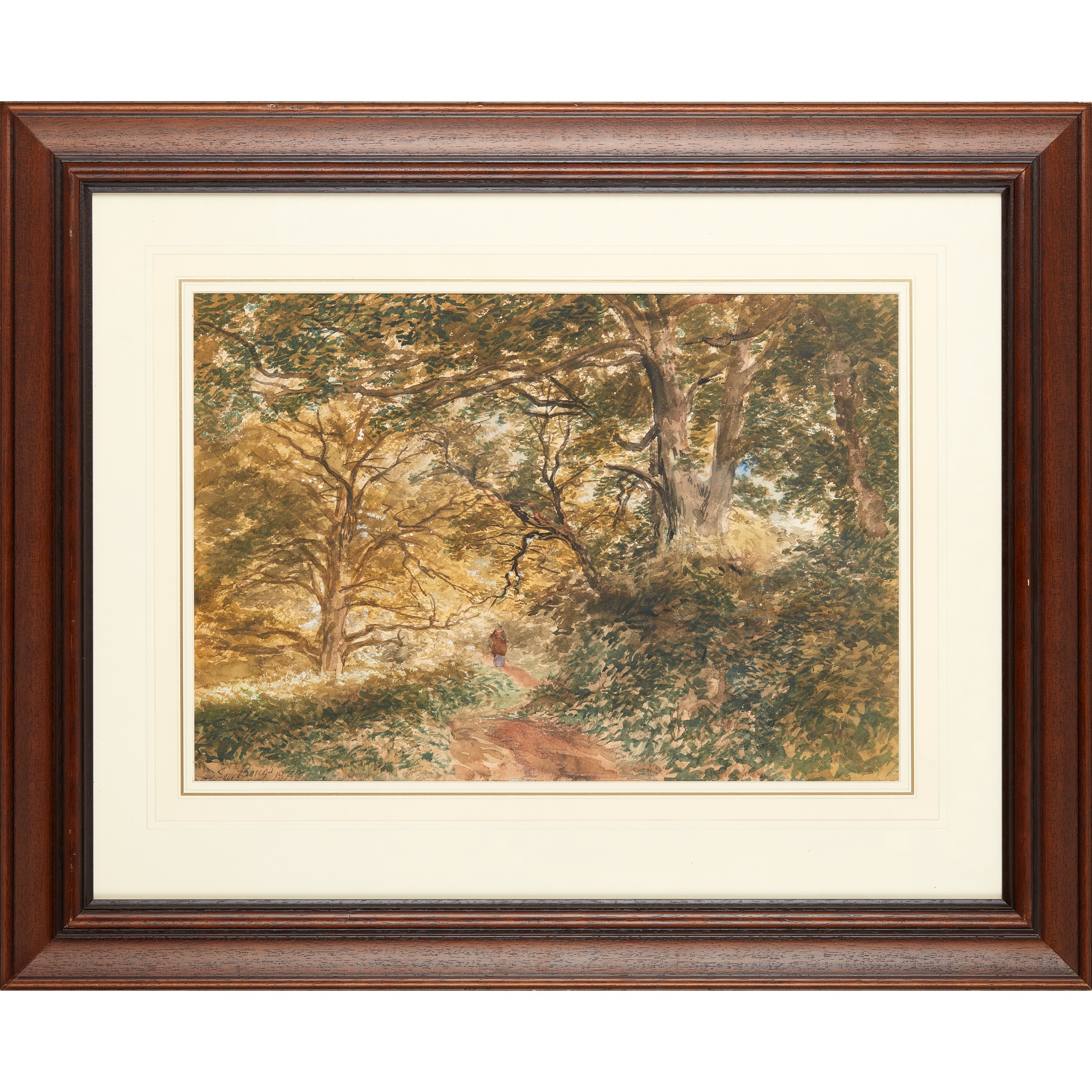 SAM BOUGH R.S.A, R.S.W. (SCOTTISH 1822-1878) CADZOW FOREST - Image 2 of 3