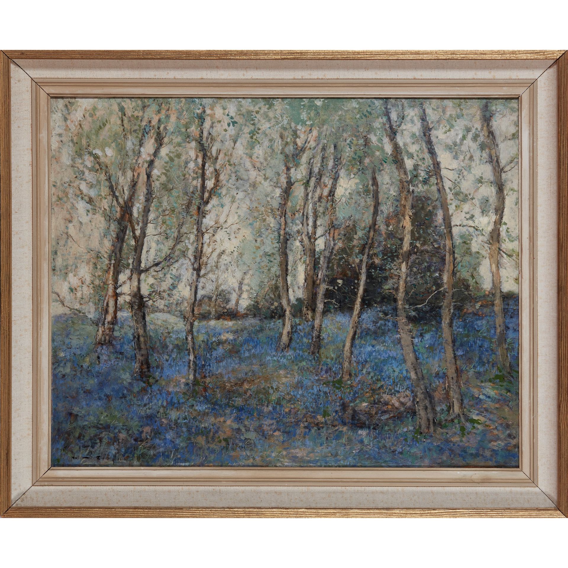 William Alfred Gibson (Scottish 1866-1931) BLUEBELL WOODS - Image 2 of 3