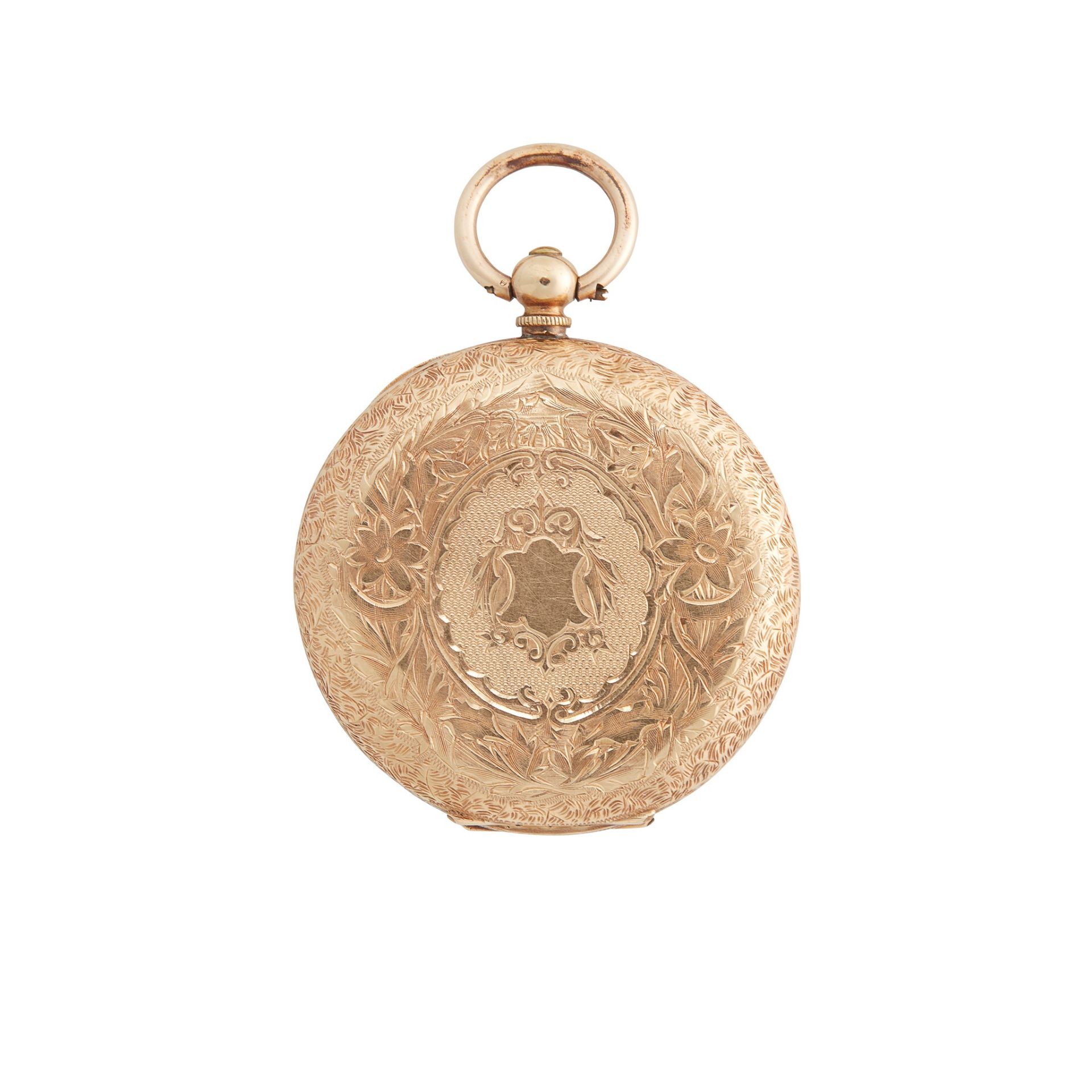 A gold fob watch - Image 2 of 2