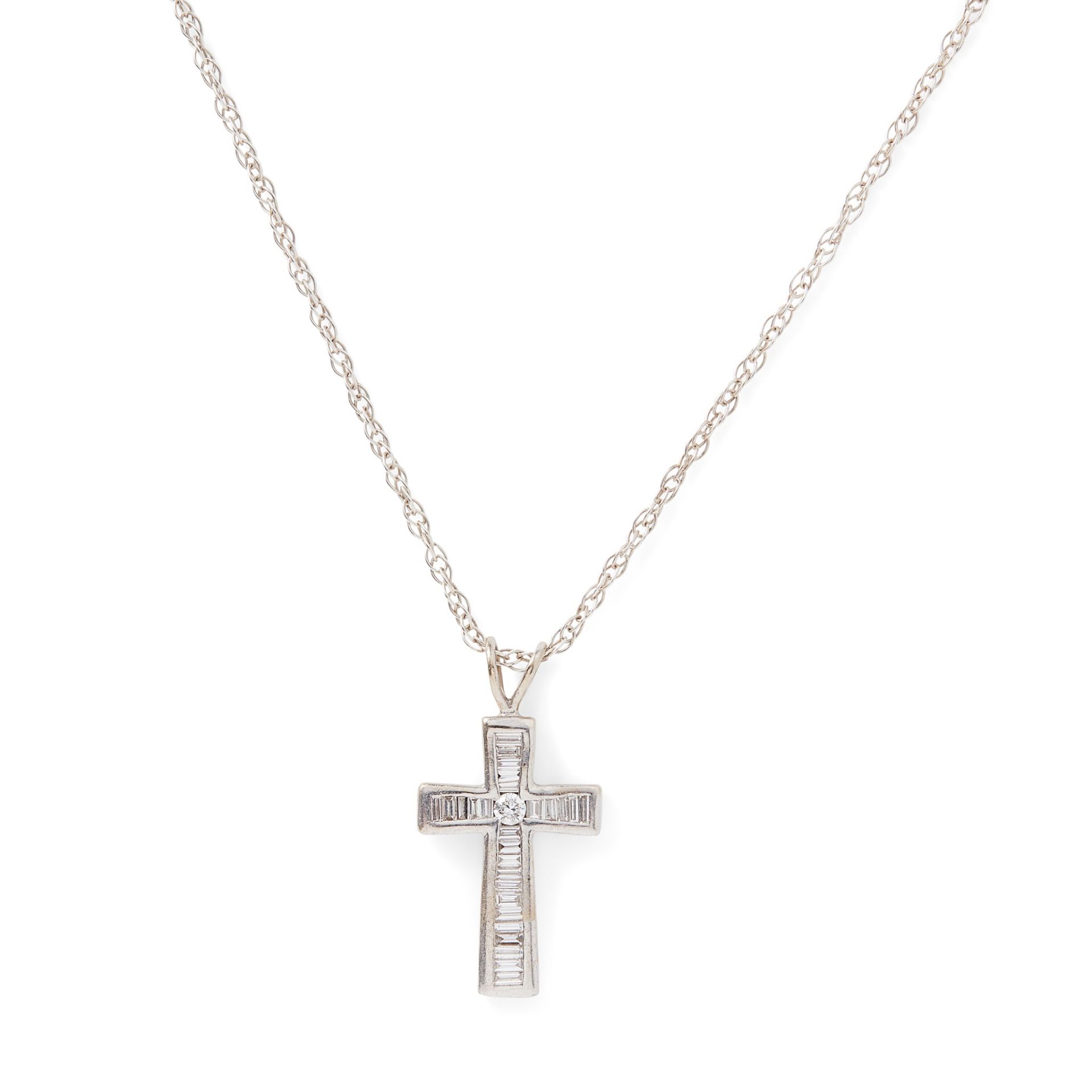 A diamond set cross