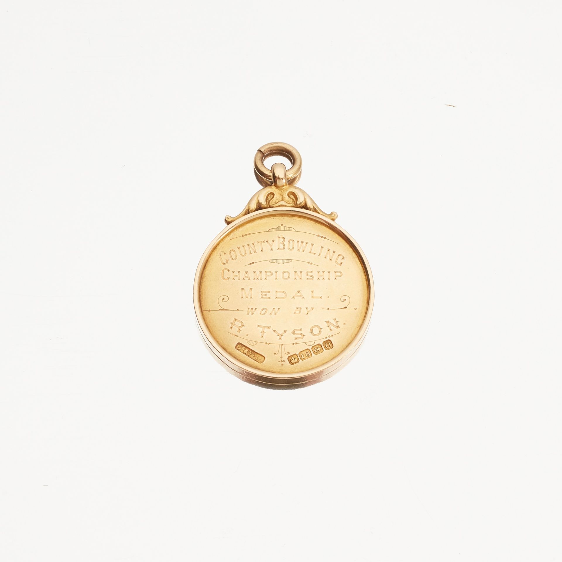An 18ct gold Bowling Medal - Image 2 of 2