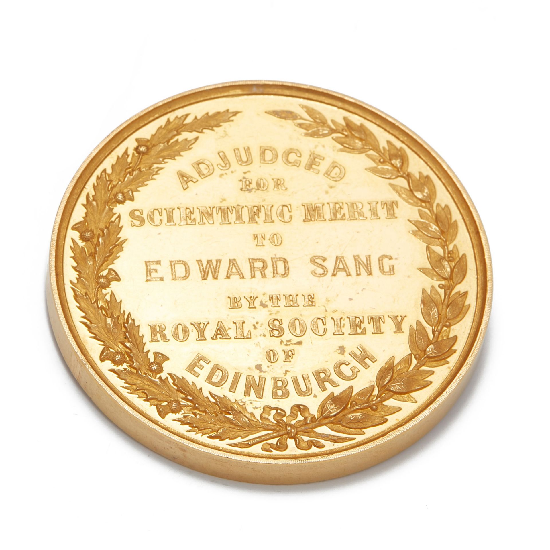 The Makdougall Brisbane Prize Royal Society of Edinburgh Medal awarded to Edward Sang - Image 2 of 2