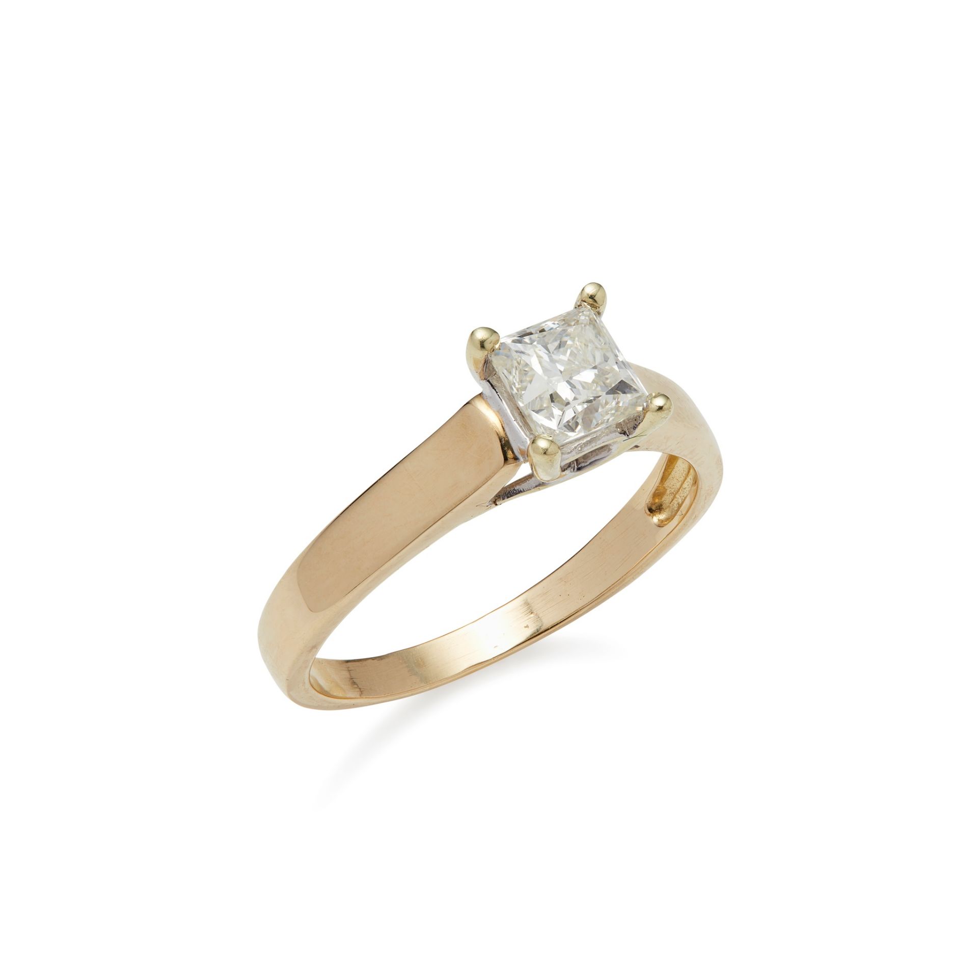 A single stone diamond set ring