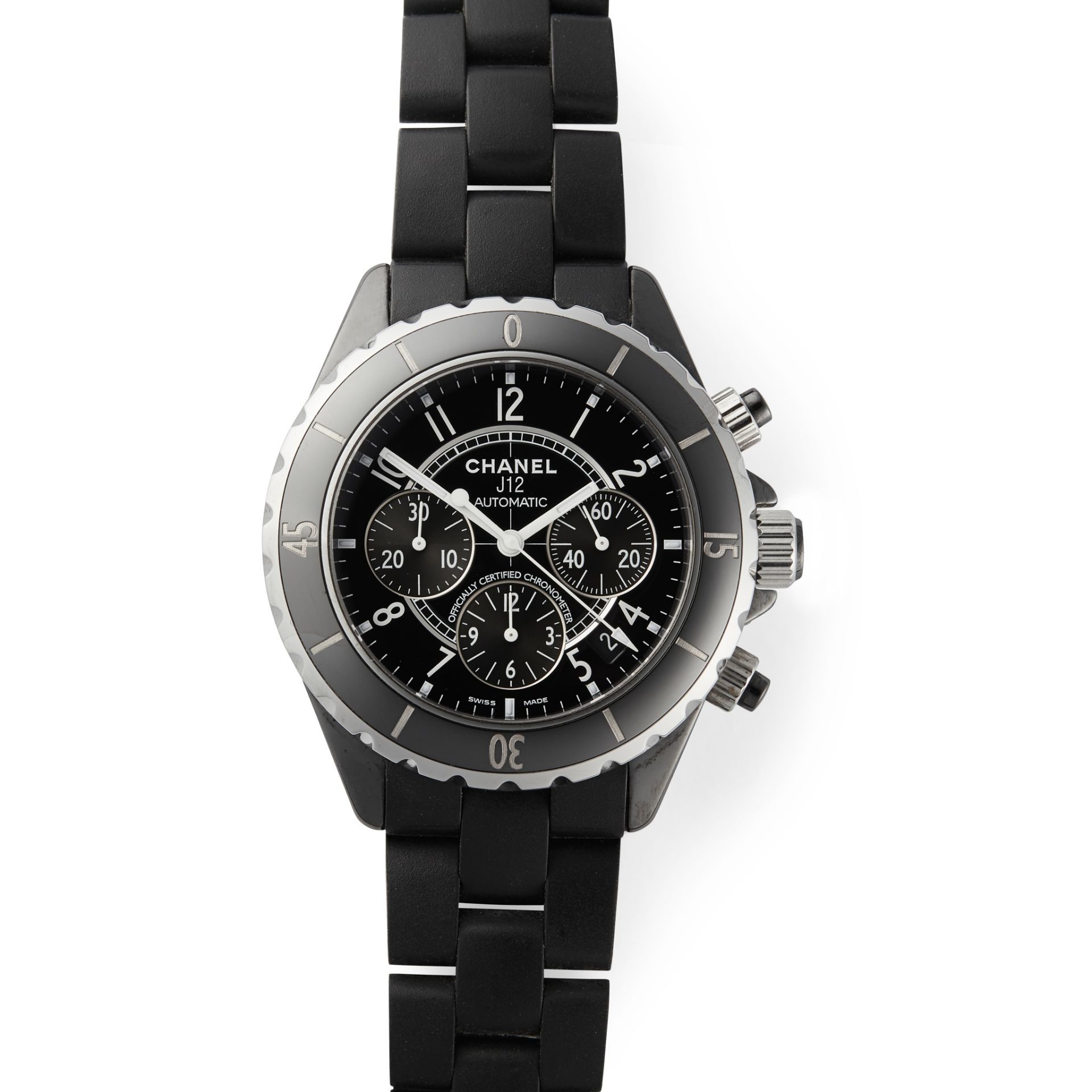 Chanel: A gentleman's chronograph wrist watch