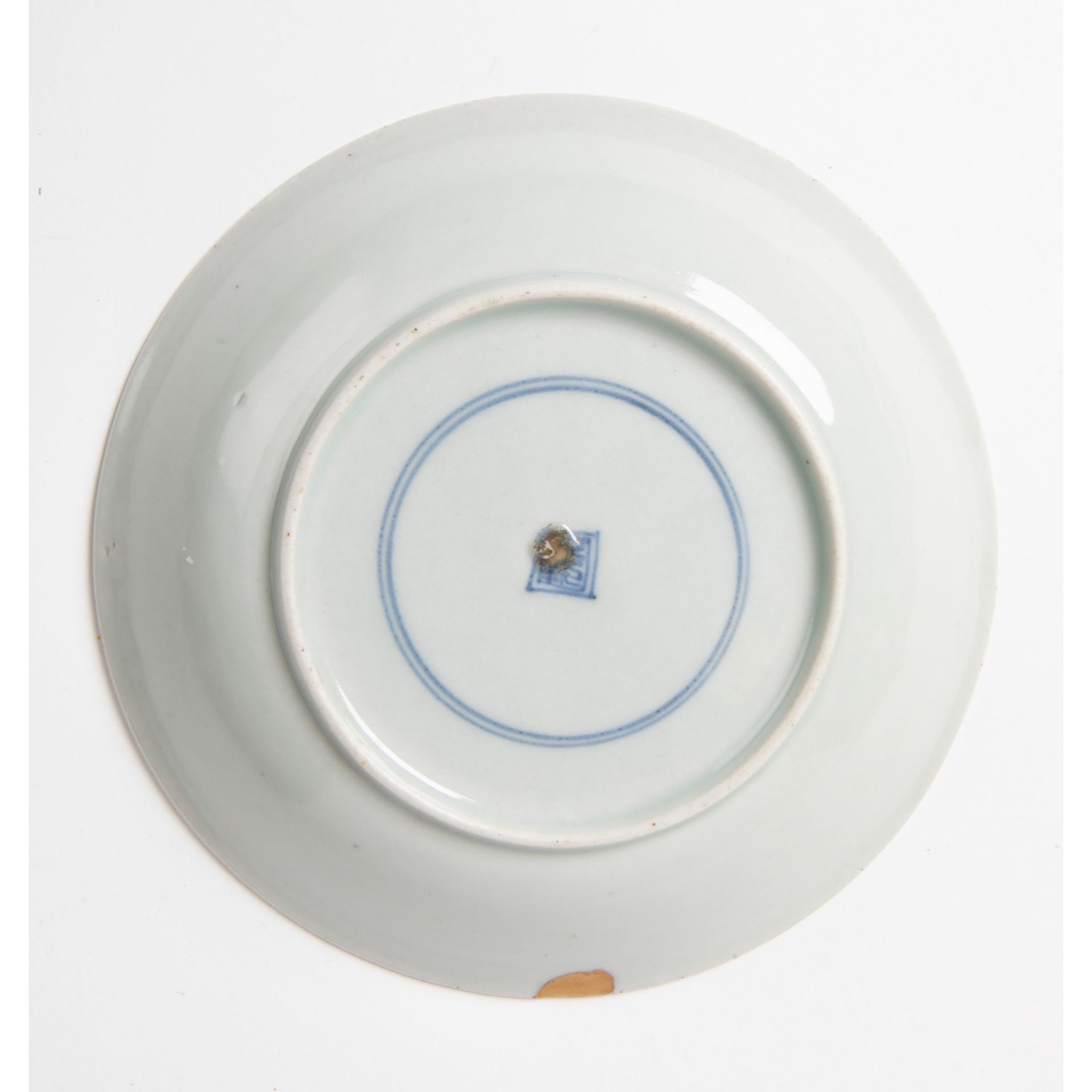 BLUE AND WHITE 'QILIN AND MOON ' DISH SHUNZHI PERIOD - Image 2 of 2
