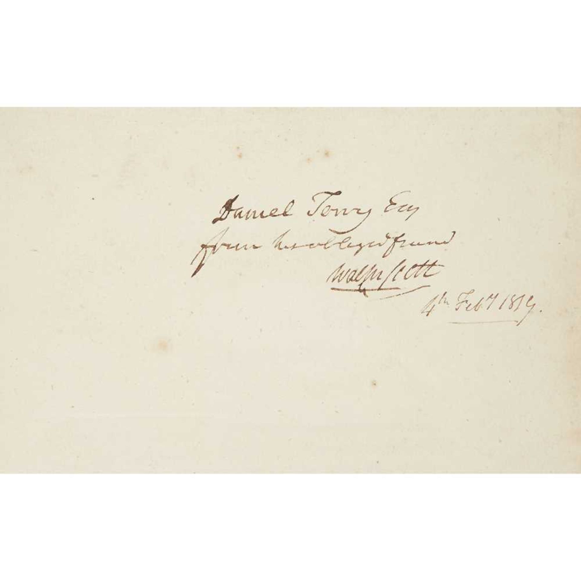 Kirk, Robert [signed by Sir Walter Scott] Secret Commonwealth Edinburgh: J. Ballantyne & Co., - Image 2 of 2