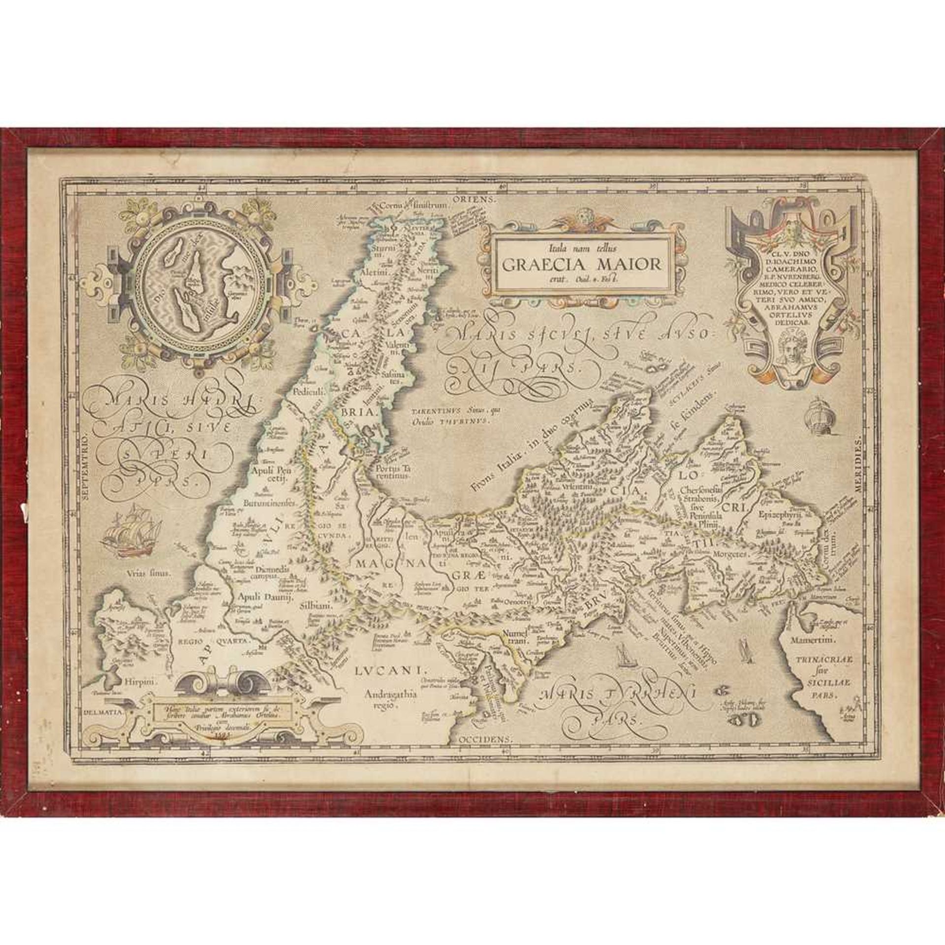 Greece & Denmark Two framed maps Homann, Johann Baptist Regni Daniae. [possibly Nuremberg, 1730?] 51 - Bild 2 aus 6