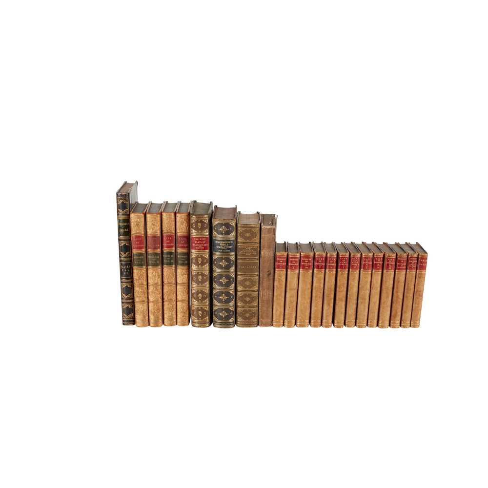 Scott, Thackeray, Goldsmith & others 96 volumes, including Scott, Sir Walter. The Waverley Novels.