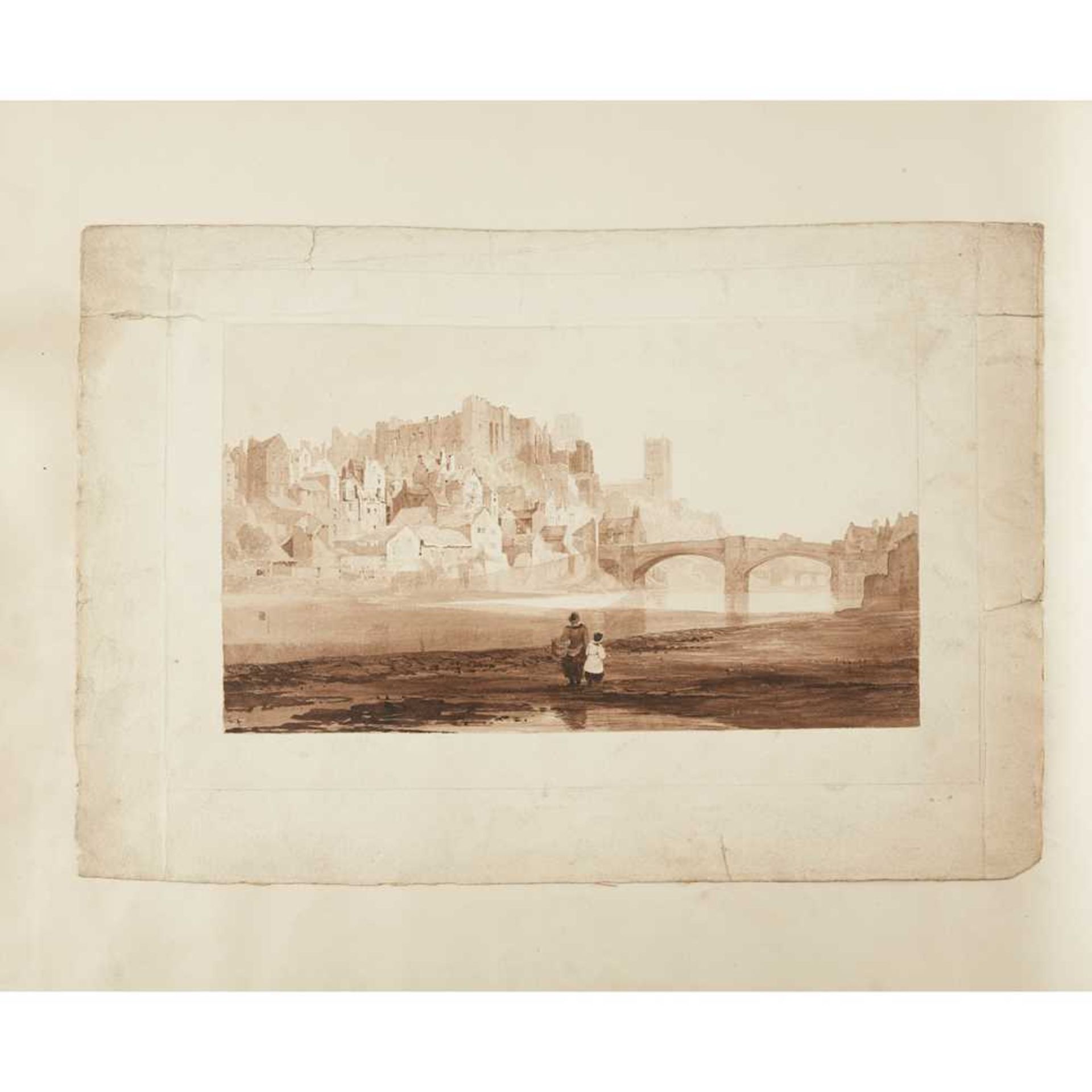 Durham, Bambrough Castle, &c. original drawings, lithographs &c including Buckler, John Large ink - Image 4 of 4