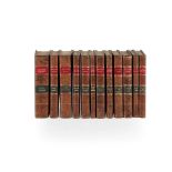 [Various Authors] General View of Agriculture 12 volumes, 8vo, contemporary calf, most with maps and