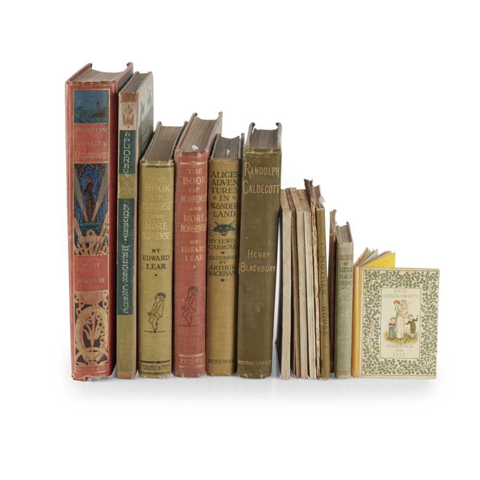 19th Century Children's Books including Lear, Edward. The Book of Nonsense and More Nonsense.