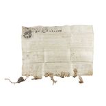 Catherine of Braganza, Queen of Charles II Document Signed dated 13th November, 1688, on two