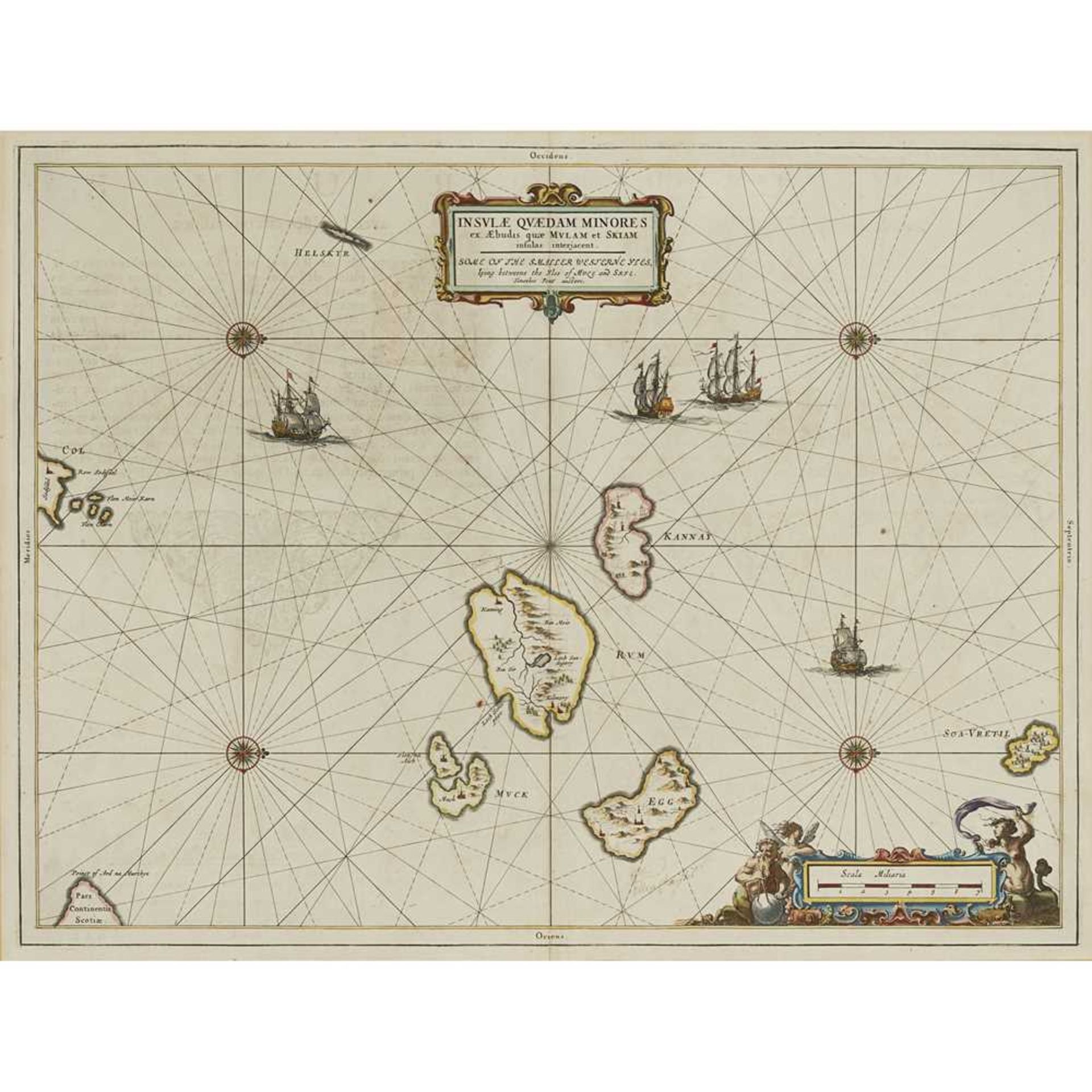 6 framed maps and 1 volume comprising Blaeu, Joan The Westerne Iles of Scotland. [Amsterdam, c. - Bild 9 aus 18