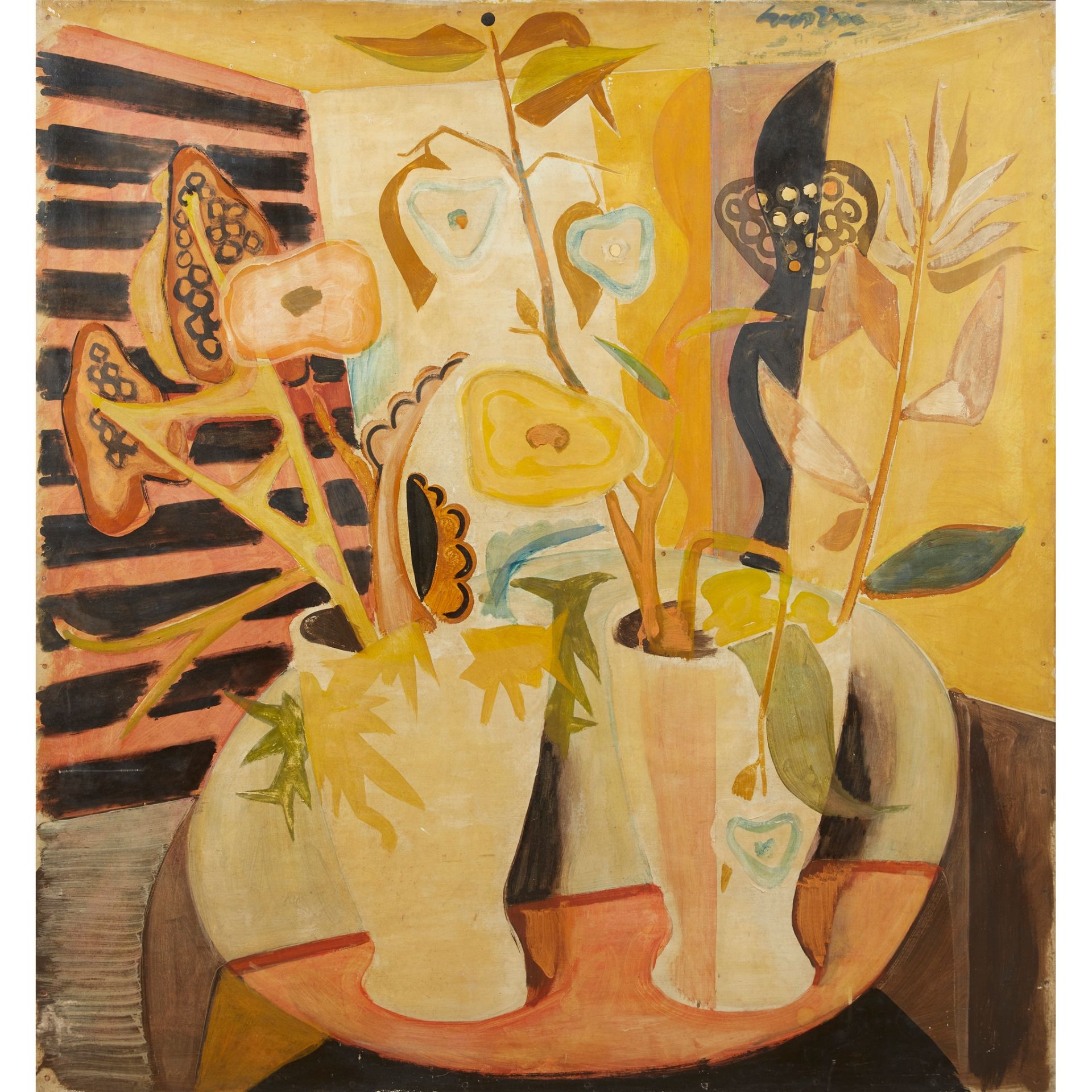 § WILLIAM CROSBIE R.S.A. (SCOTTISH 1915-1999) BINARY (YELLOW STILL LIFE)